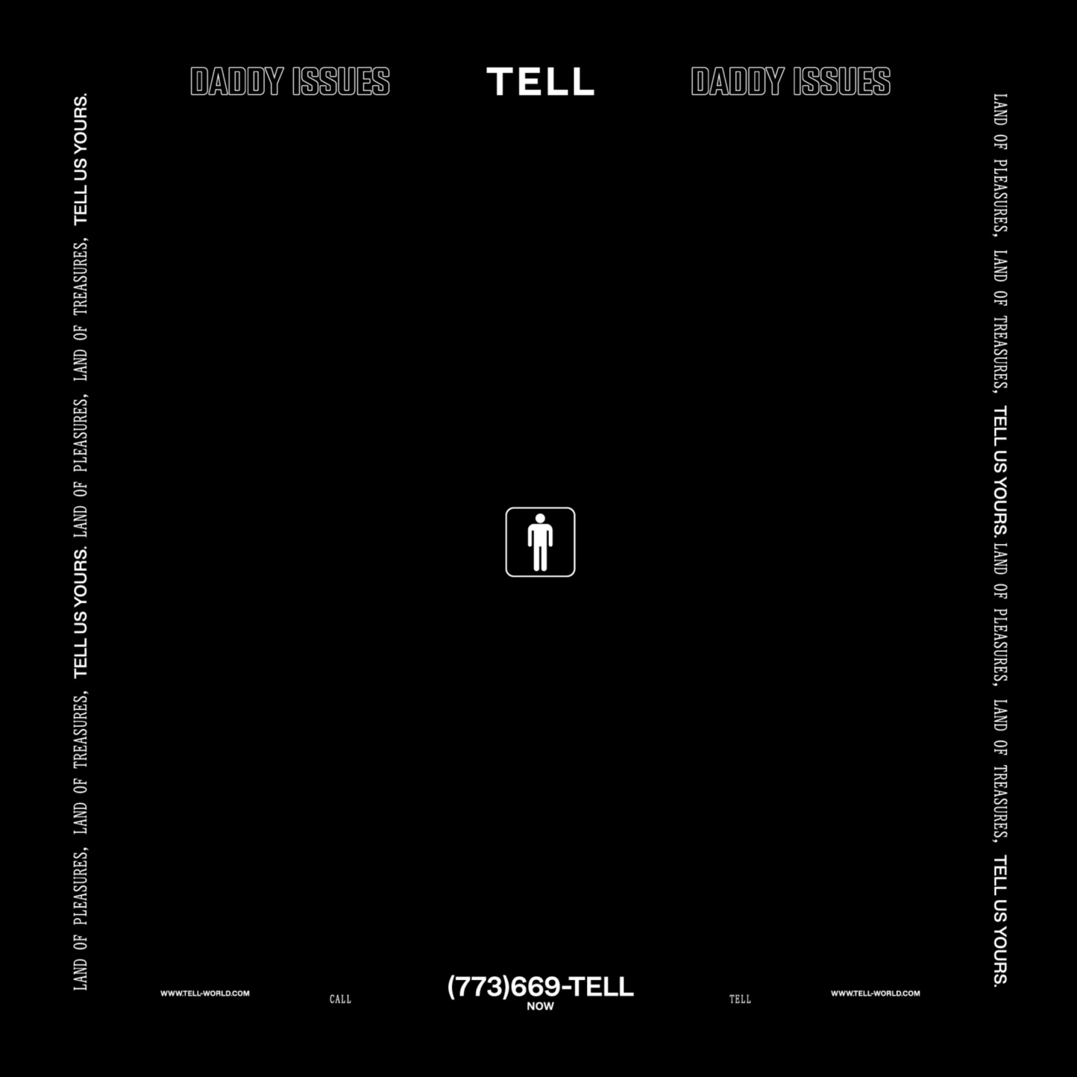 DADDY ISSUES X TELL: HANKY CODE HANKIES (BLACK)