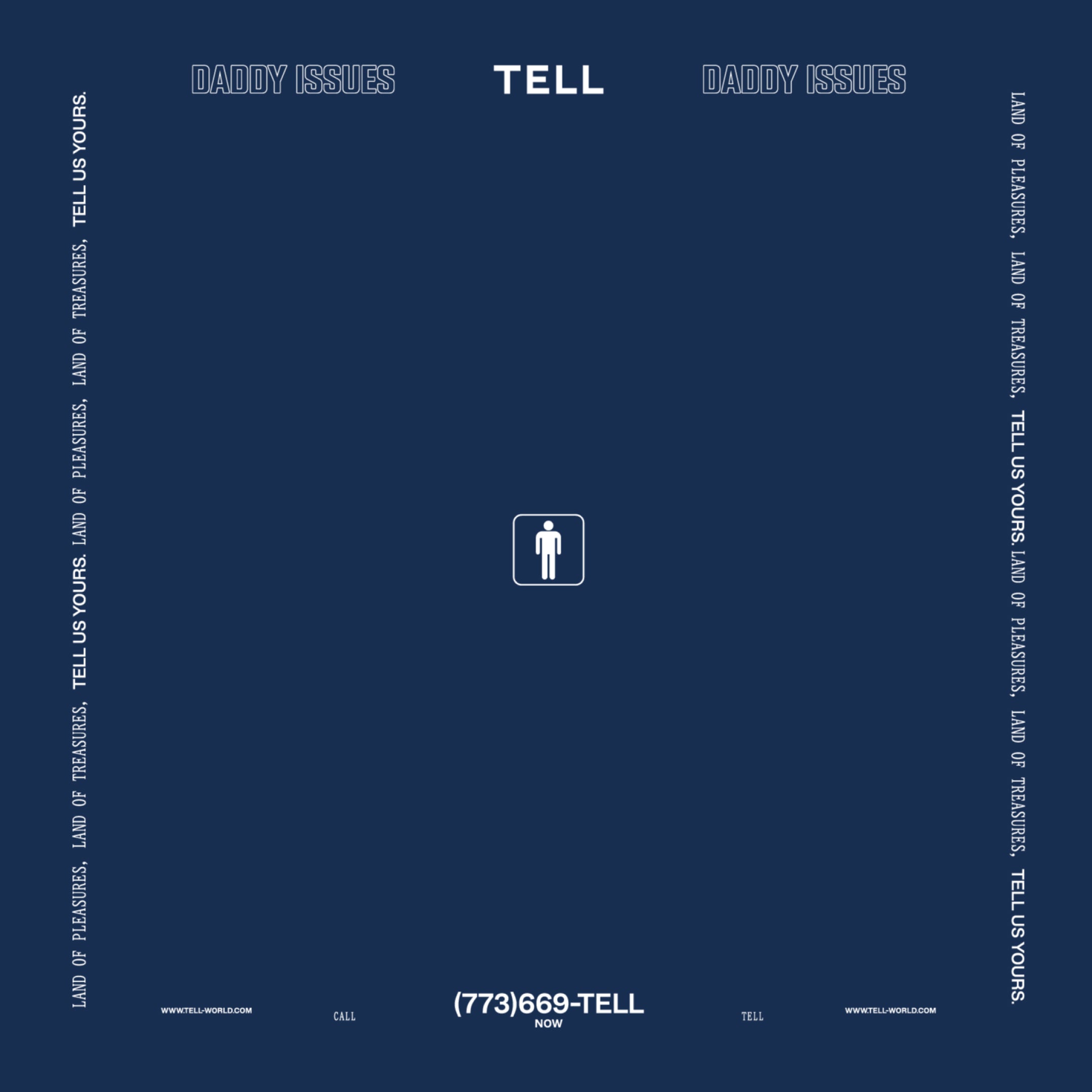 DADDY ISSUES X TELL: HANKY CODE HANKIES (NAVY)